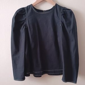 Ulla Johnson long sleeve top cotton twill XS 2